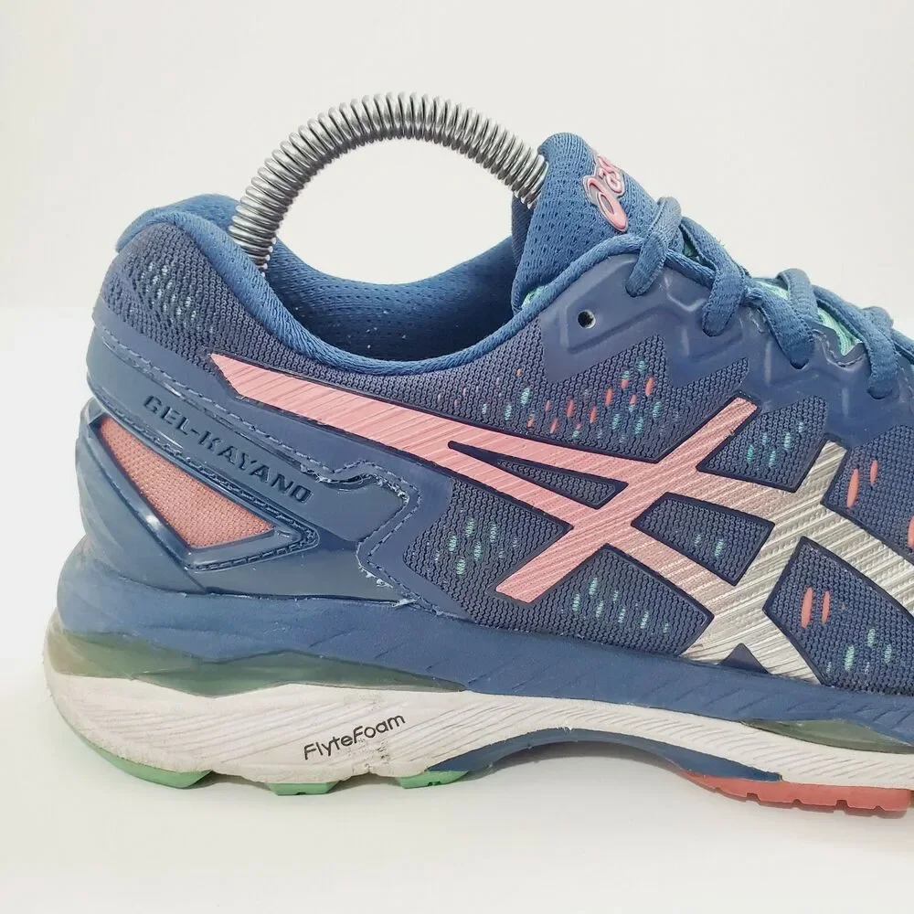 ASICS Shoes GEL-KAYANO 23 Womens Size 8.5 Blue Running Sneaker T696N